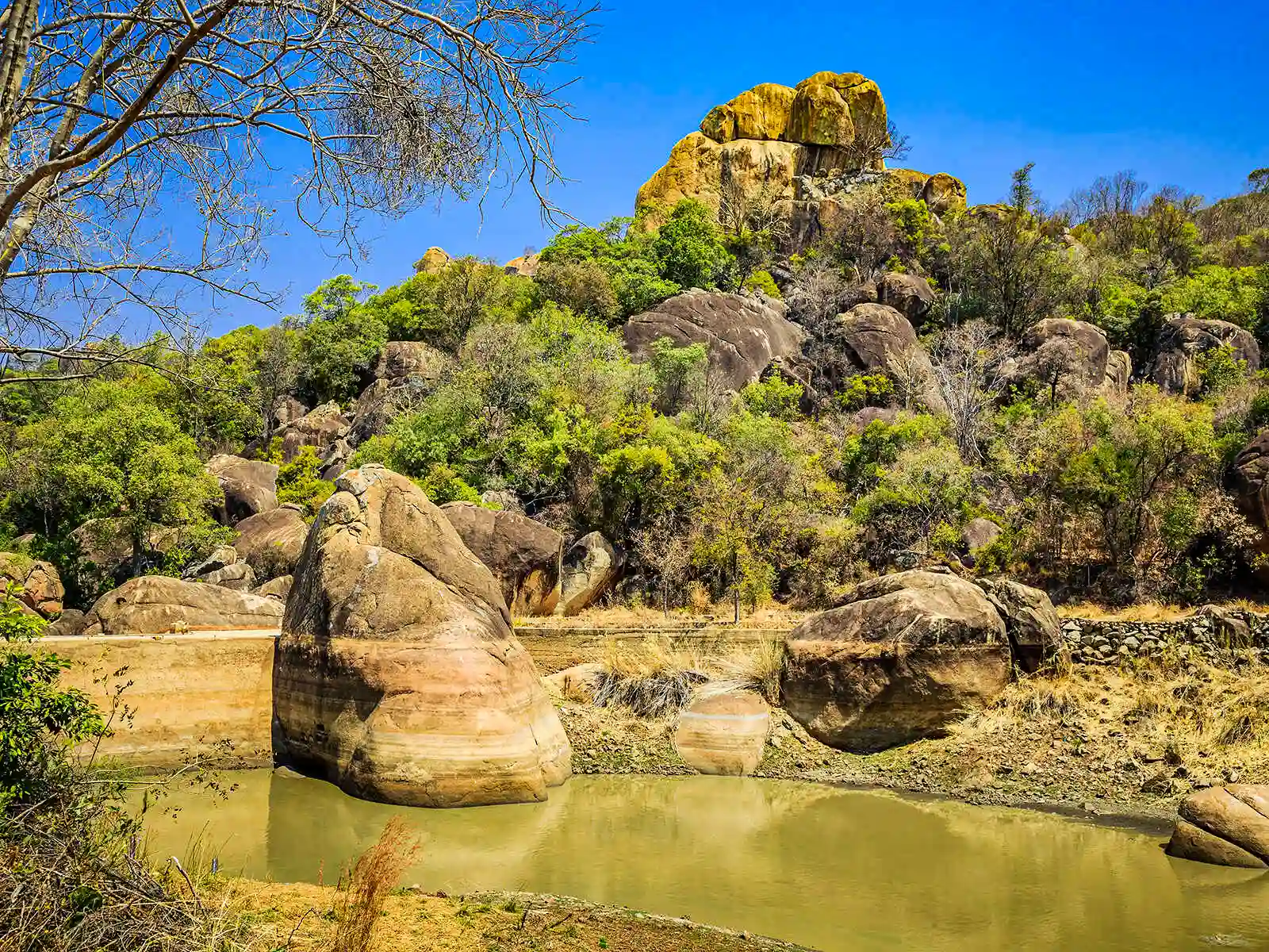 Matopo Hills, a stunning landscape of granite hills and caves in Zimbabwe, known for its unique rock formations and rich cultural heritage. Explore this natural wonder with Africa for You Safaris, a leading ground handling agent based in Victoria Falls and Bulawayo